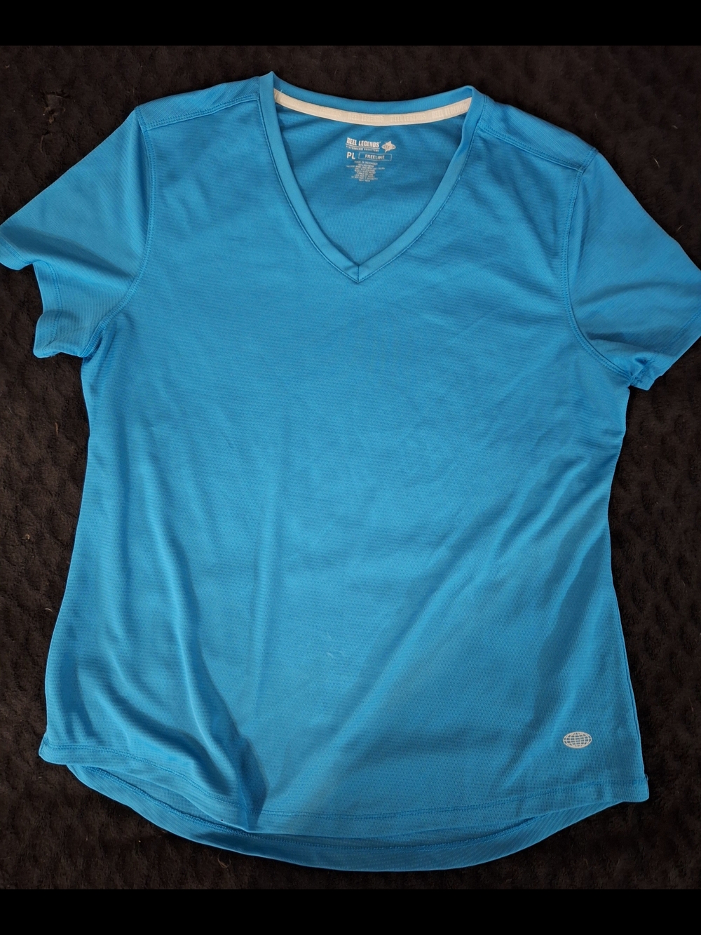 Reel Legends Bright Blue V-Neck Short Sleeve Tee